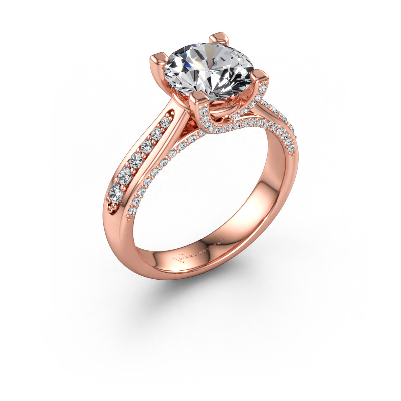 Immagine di Anello di fidanzamento Mia 3 585 oro rosa Diamante 2.434 crt
