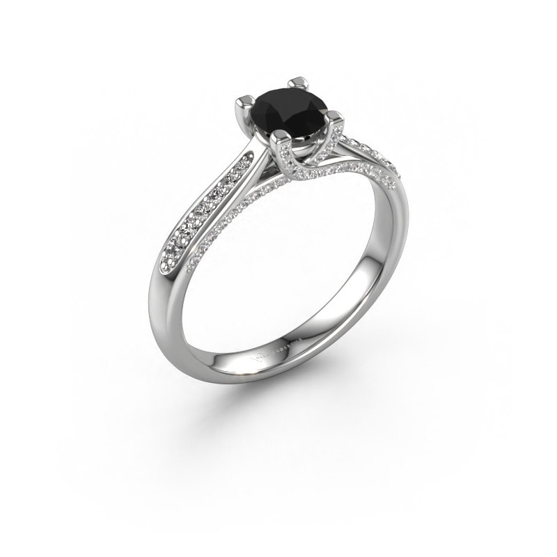 Bild von Verlobungsring Mia 3 950 Platin Schwarz Diamant 0.848 crt