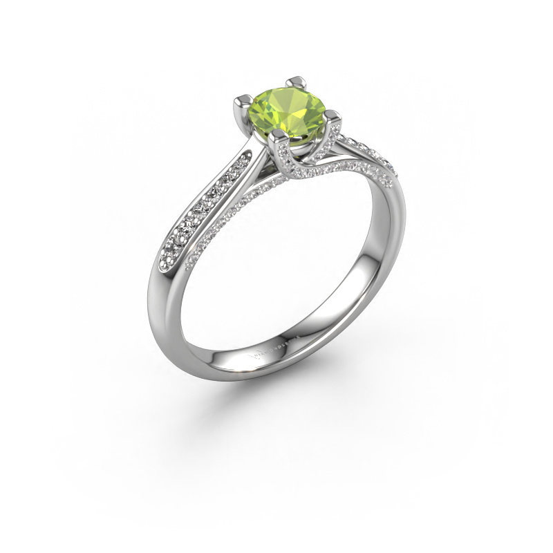 Bild von Verlobungsring Mia 3 585 Weißgold Peridot 5 mm