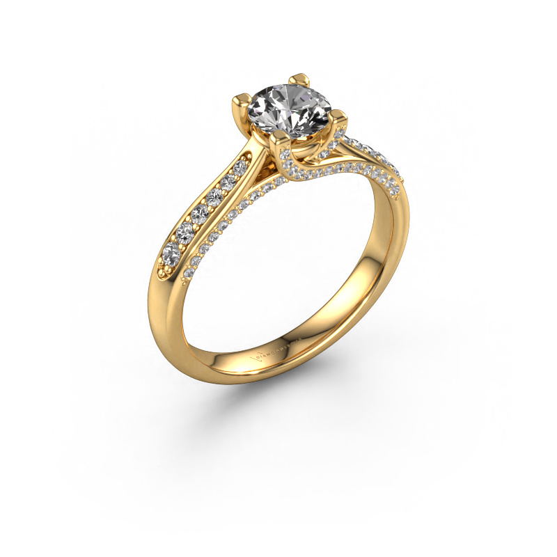 Image de Bague de fiançailles Mia 3 585 or jaune Diamant 0.888 crt