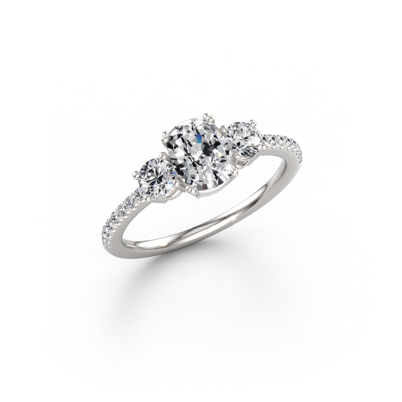 Image de Bague de fiançailles Dominique CSH 2 585 or blanc Diamant 1.467 crt
