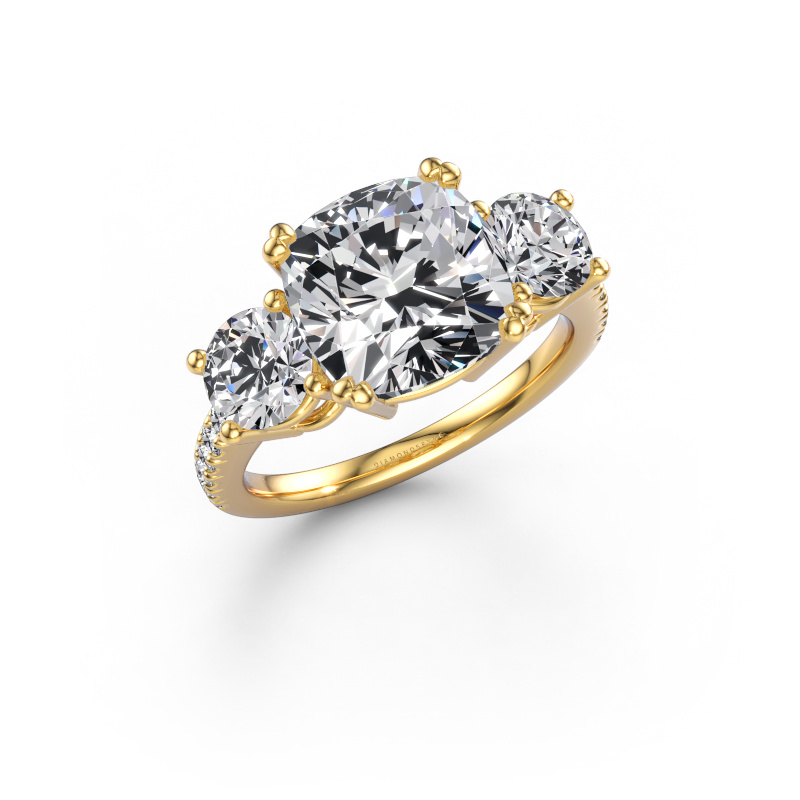 Image of Engagement ring Dominique CUS 2 585 gold Lab grown diamond 6.506 crt