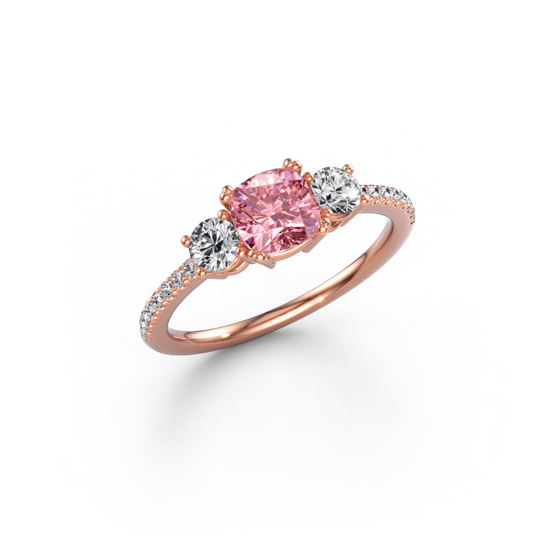 Bild von Verlobungsring Dominique CUS 2 585 Roségold Rosa Labordiamant 5.5 mm