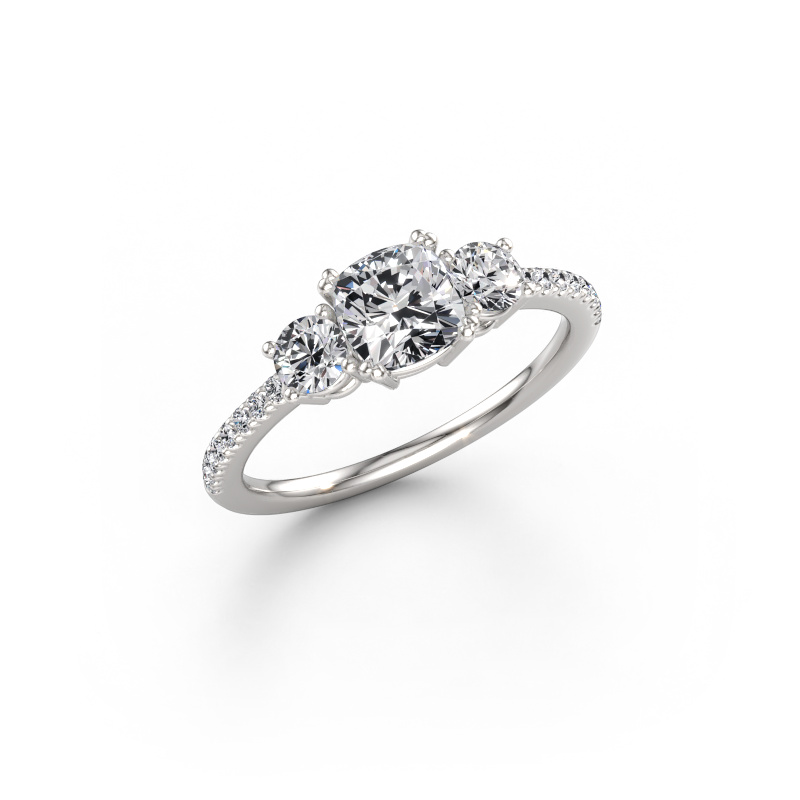 Bild av Förlovningsring Dominique CUS 2 950 platina Diamant efter eget val 5.5 mm