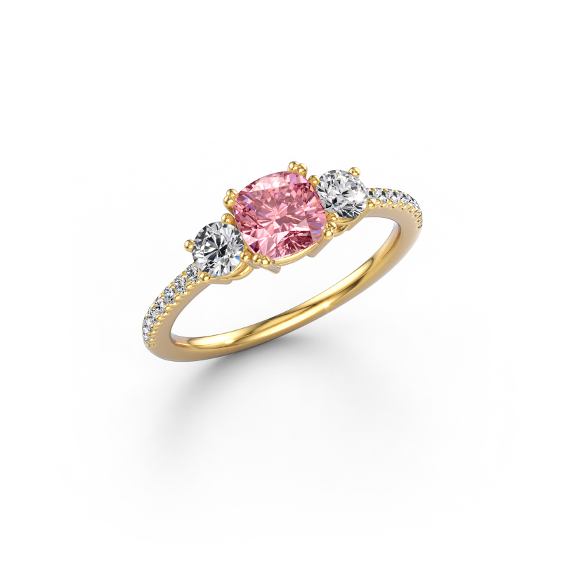 Bild von Verlobungsring Dominique CUS 2 585 Gold Rosa Labordiamant 5.5 mm