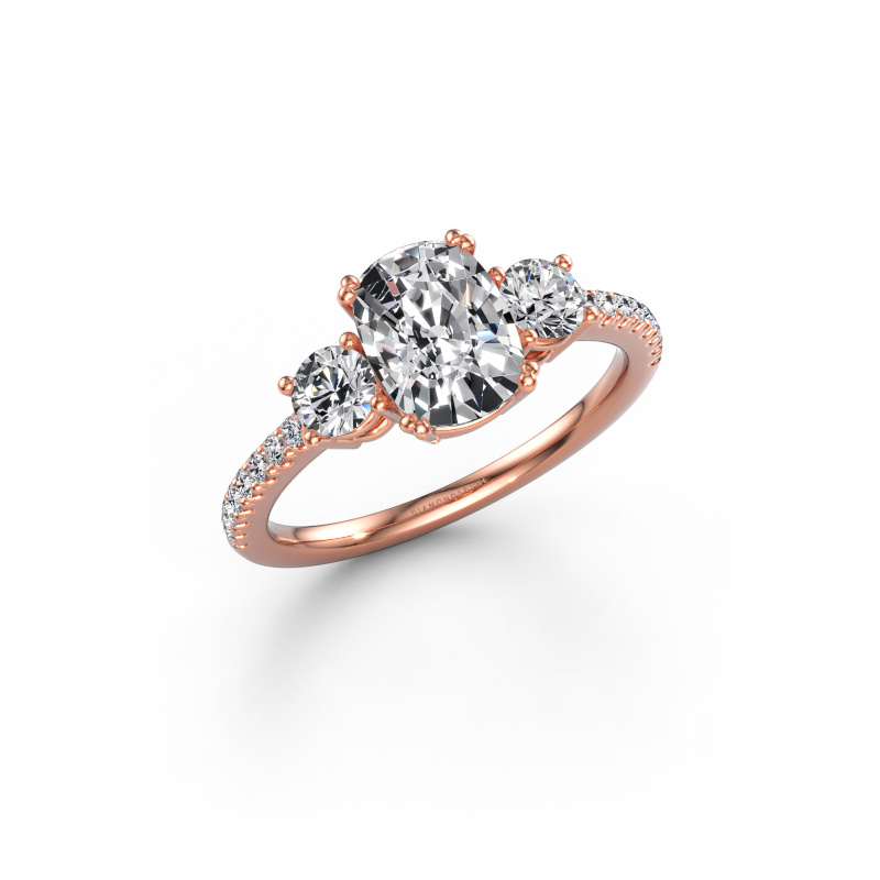 Image of Engagement ring Dominique CSH 2 585 rose gold Lab-grown diamond 2.02 crt