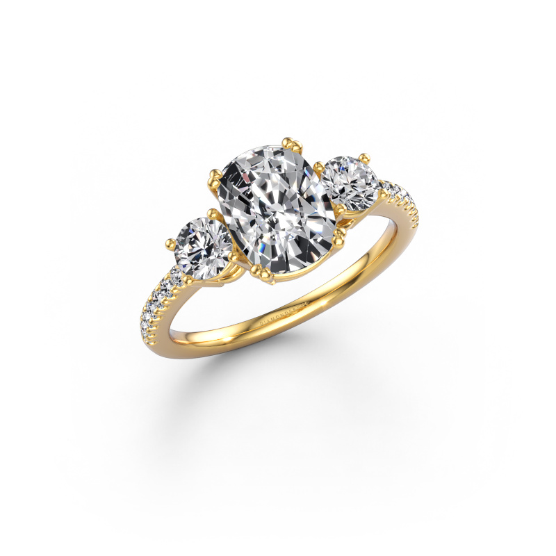 Image of Engagement ring Dominique CSH 2 585 gold Lab grown diamond 2.64 crt