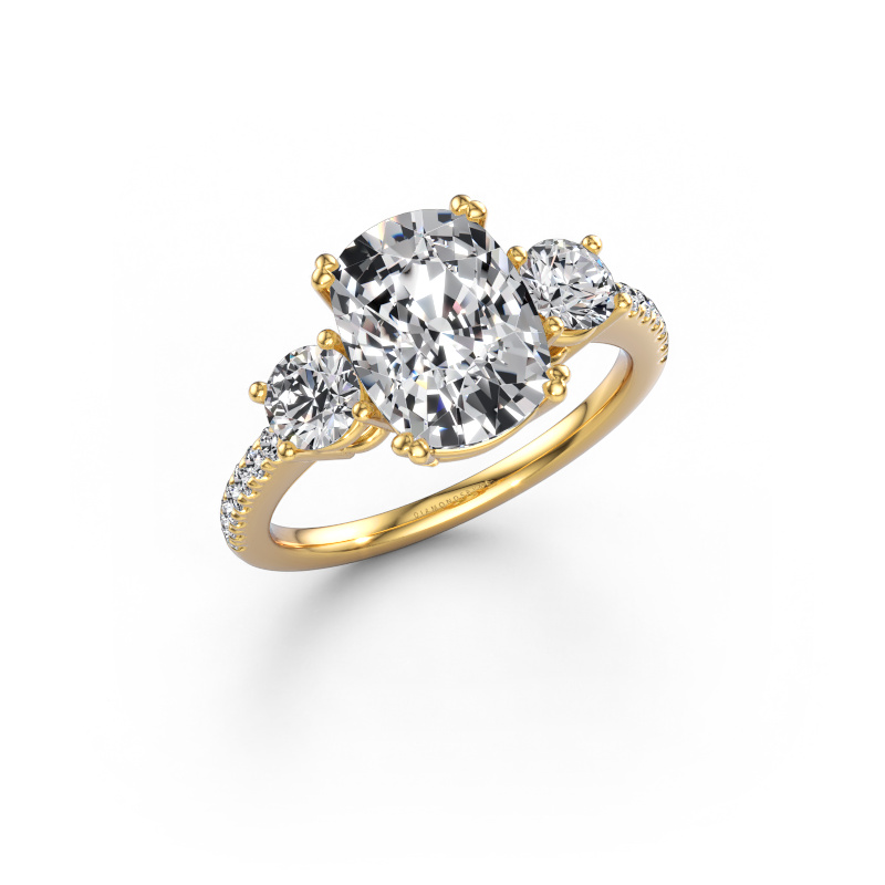 Image of Engagement ring Dominique CSH 2 585 gold Lab grown diamond 3.768 crt