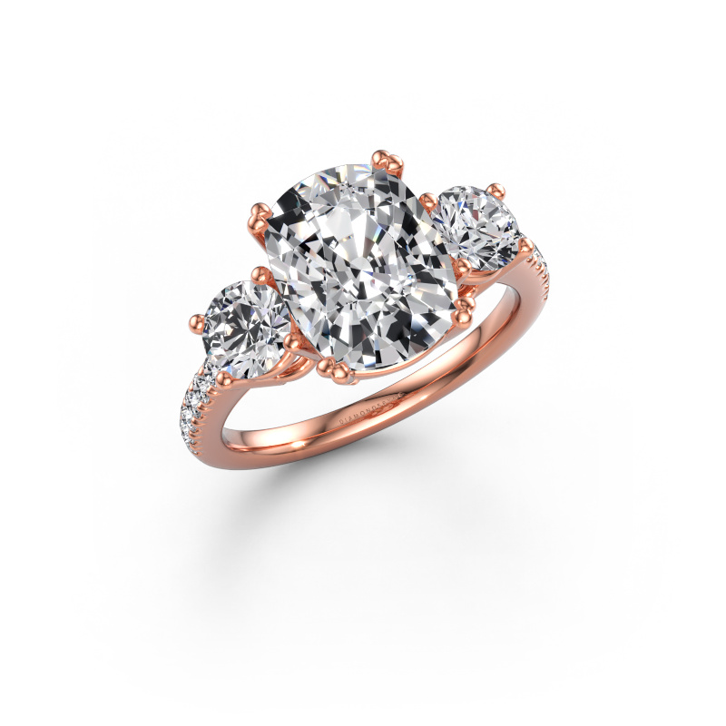 Image of Engagement ring Dominique CSH 2 585 rose gold Lab grown diamond 4.480 crt
