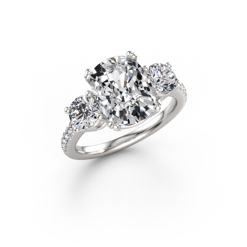Image de Bague de fiançailles Dominique CSH 2 585 or blanc Diamant synthétique 4.480 crt