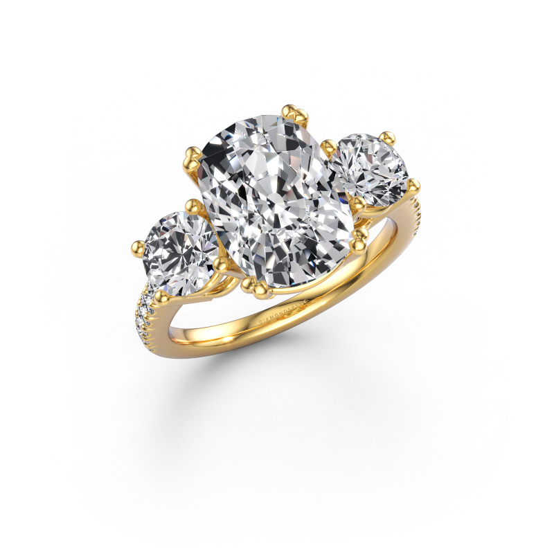 Imagen de Anillo de compromiso Dominique CSH 2 585 oro Diamante de laboratorio 5.916 crt