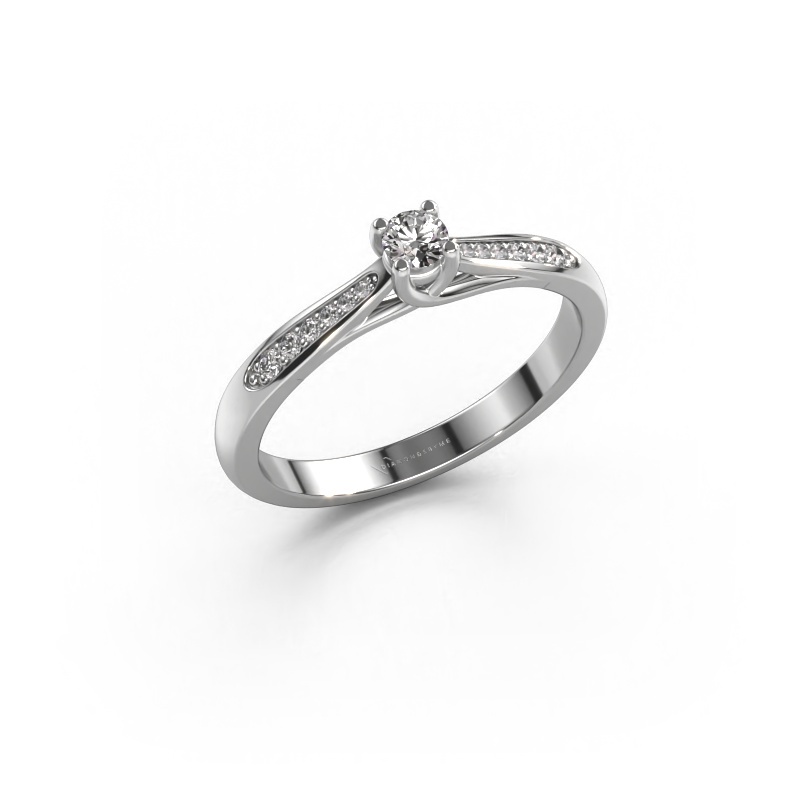 Bild von Verlobungsring Mia 2 950 Platin Diamant 0.155 crt