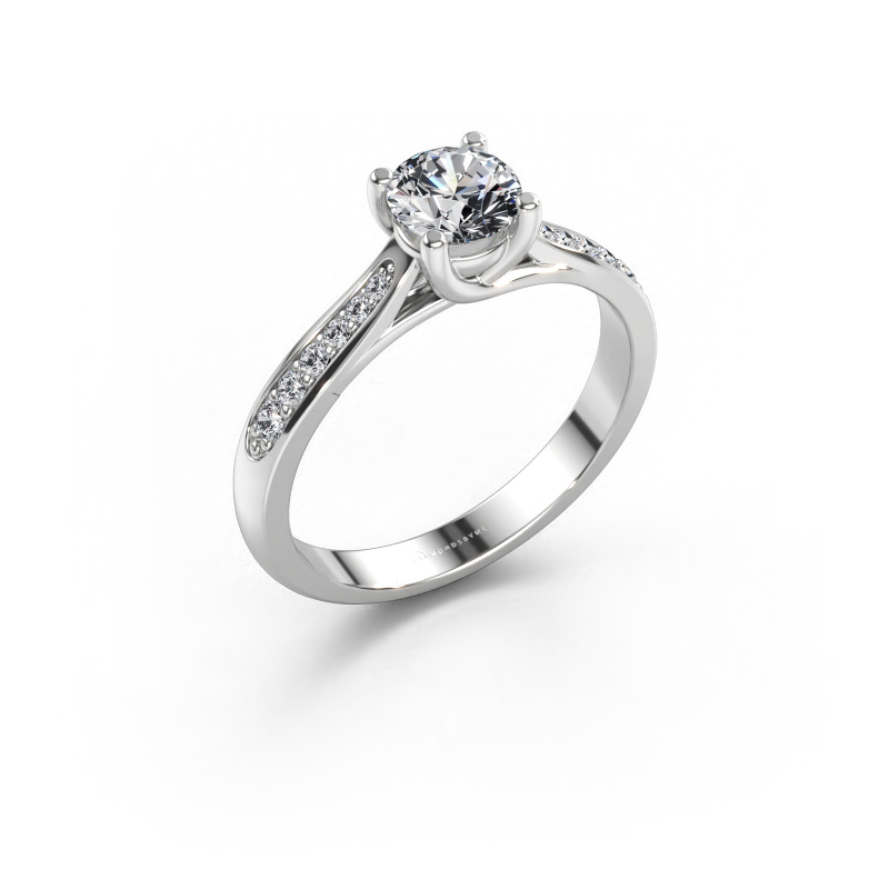 Image of Engagement ring Mia 2 950 platinum Lab grown diamond 0.848 crt