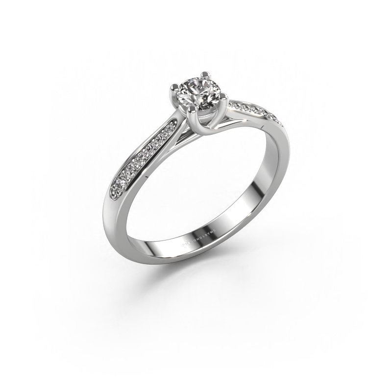 Image of Engagement ring Mia 2 950 platinum Diamond 0.418 crt