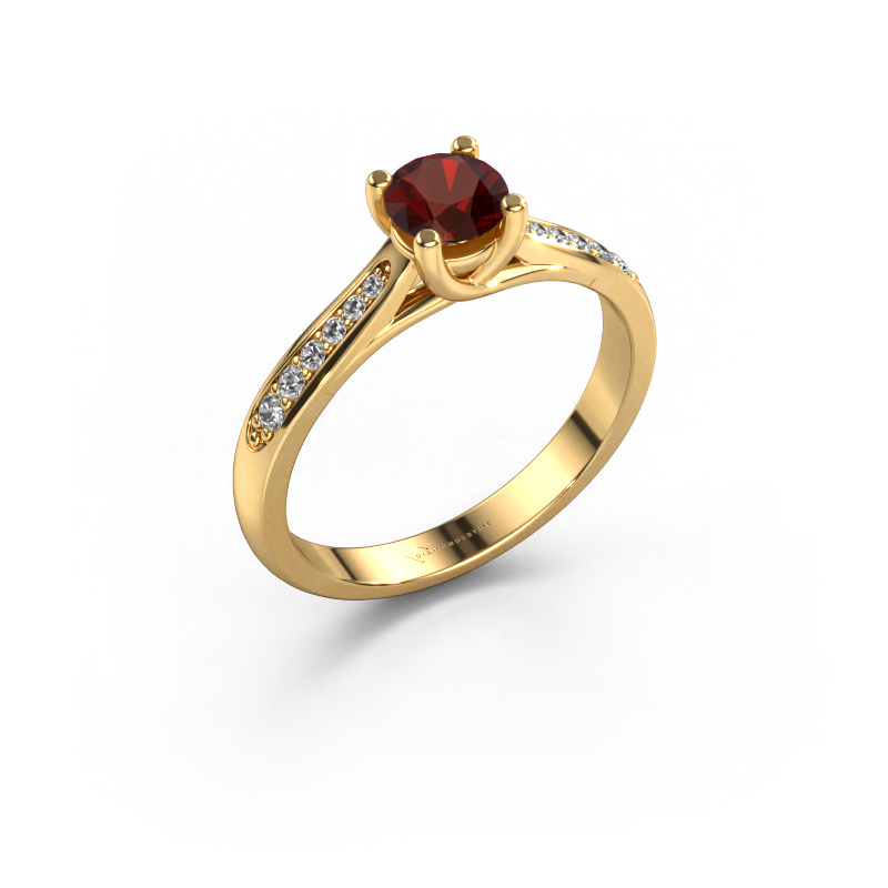 Bild von Verlobungsring Mia 2 585 Gold Granat 5 mm