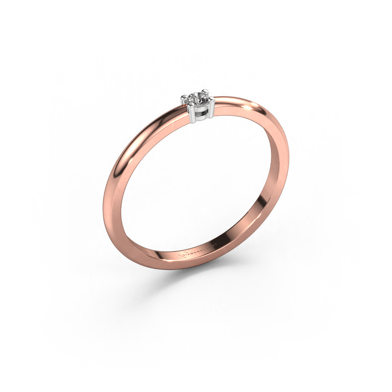 Image of Ring Michelle 1 585 rose gold Diamond 0.03 crt