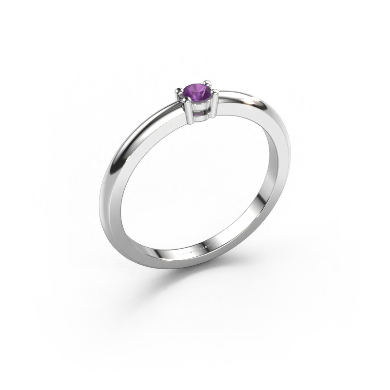 Bild von Ring Michelle 1 585 Weißgold Amethyst 2.7 mm