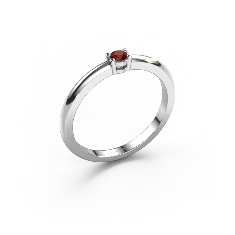 Image of Ring Michelle 1 950 platinum Garnet 2.7 mm
