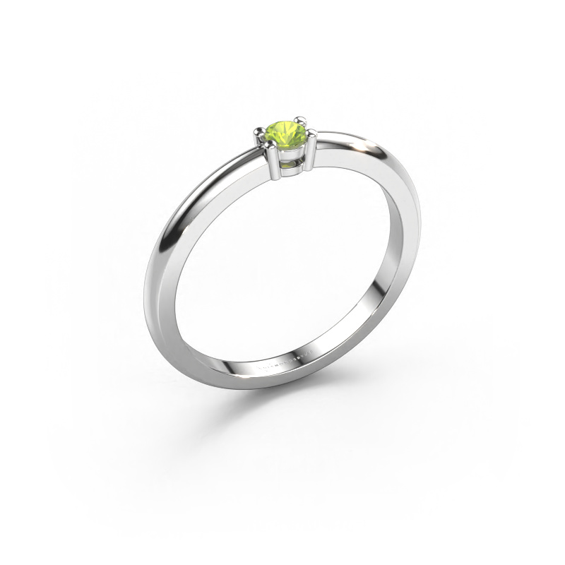 Image of Ring Michelle 1 585 white gold Peridot 2.7 mm