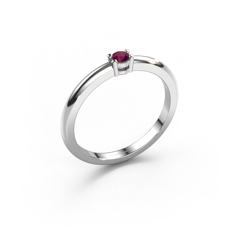 Image of Ring Michelle 1 950 platinum Rhodolite 2.7 mm