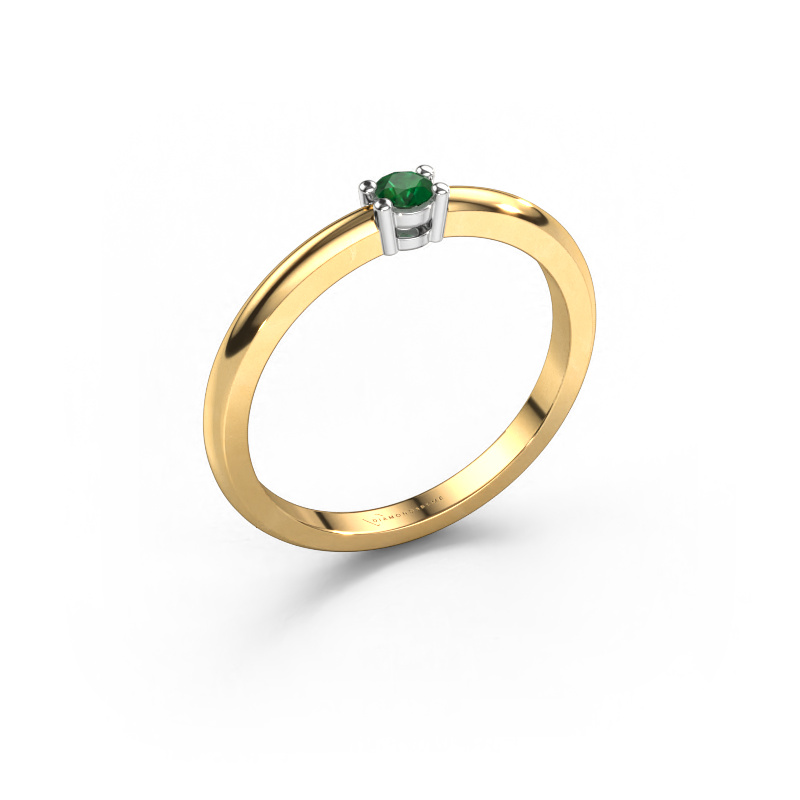 Image of Ring Michelle 1 585 gold Emerald 2.7 mm