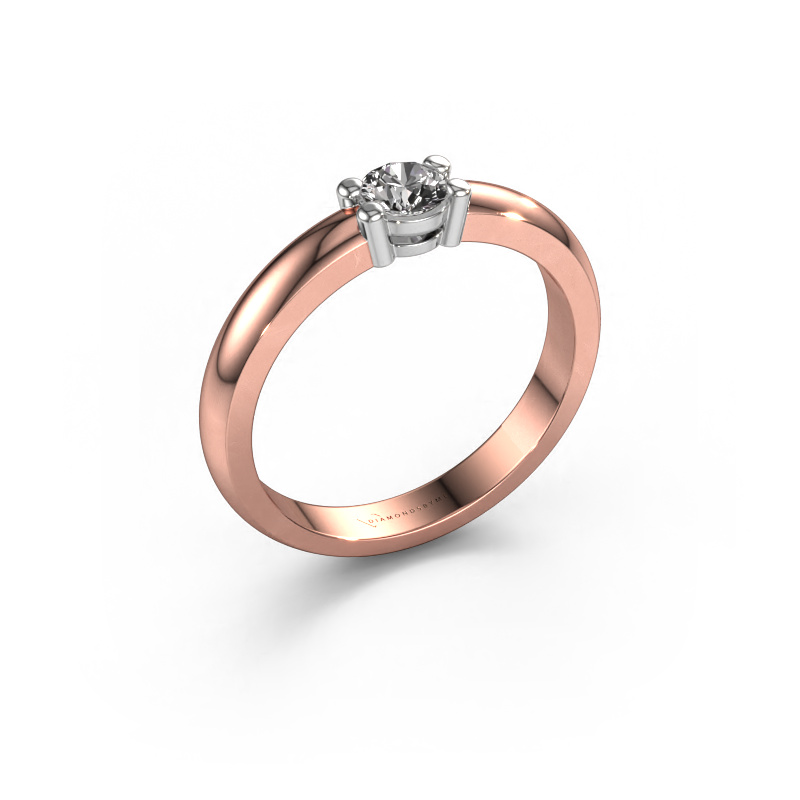 Image of Ring Michelle 1 585 rose gold Diamond 0.25 crt