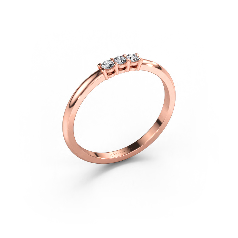 Bild av Ring Michelle 3 585 roséguld Labbodlad diamant 0.09 crt