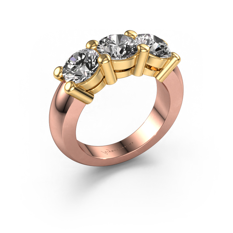 Image of Ring Michelle 3 585 rose gold Diamond 3.00 crt