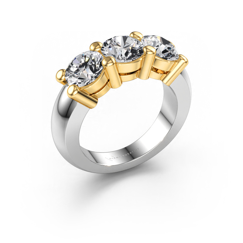 Image of Ring Michelle 3 585 white gold Lab grown diamond 3.00 crt