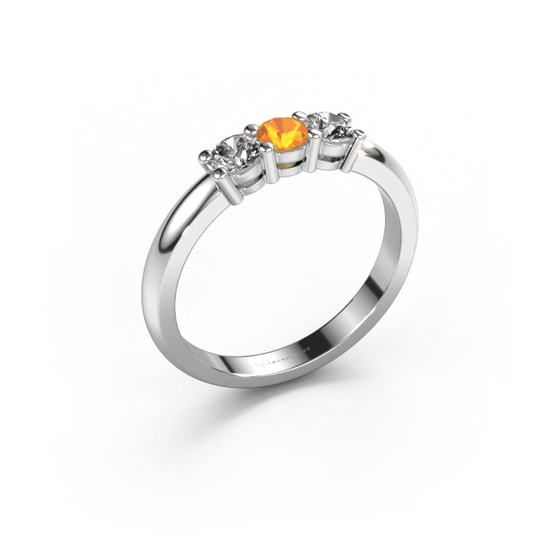 Bild von Ring Michelle 3 950 Platin Citrin 3.7 mm