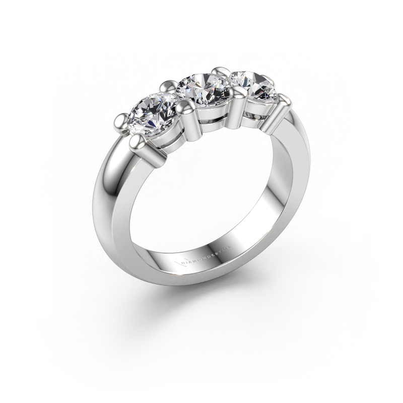 Image of Ring Michelle 3 950 platinum Lab grown diamond 1.20 crt