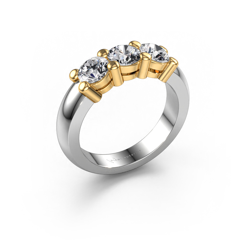 Bild von Ring Michelle 3 585 Weißgold Diamant 1.20 crt