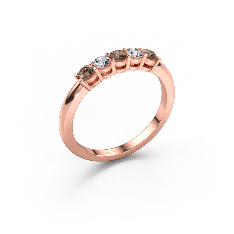 Bild av Ring Michelle 5 585 roséguld Brun diamant 0.50 crt