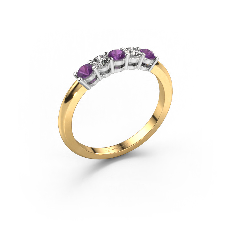 Image of Ring Michelle 5 585 gold Amethyst 3 mm