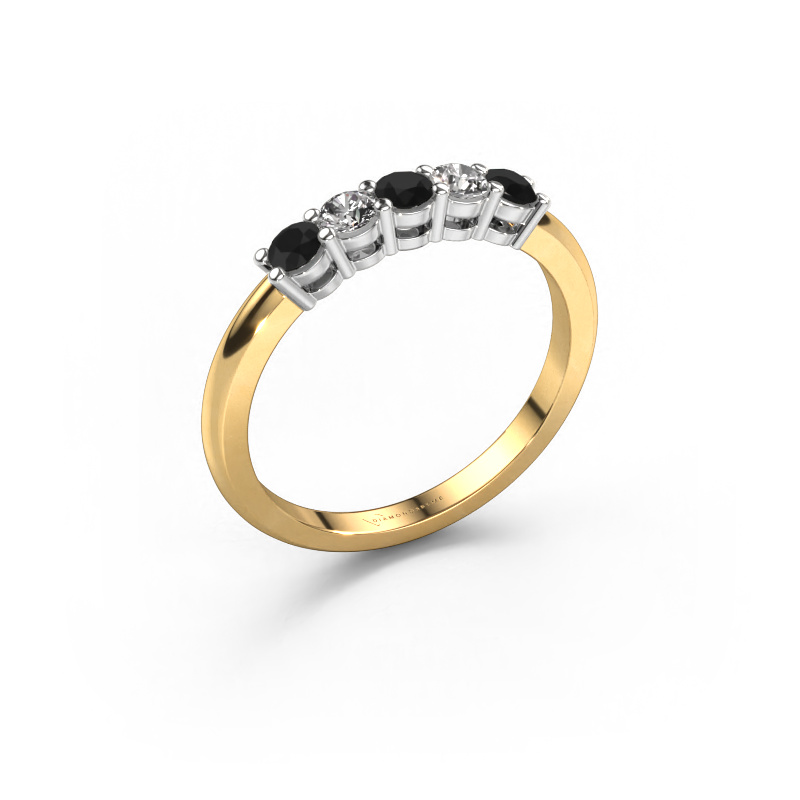 Bild von Ring Michelle 5 585 Gold Schwarz Diamant 0.56 crt