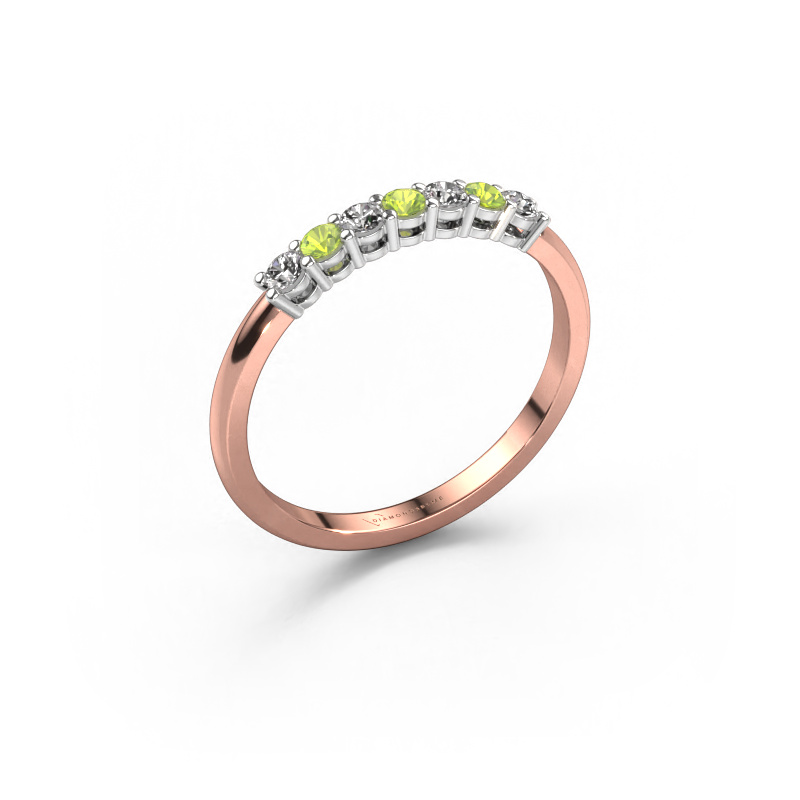 Image of Ring Michelle 7 585 rose gold Peridot 2 mm