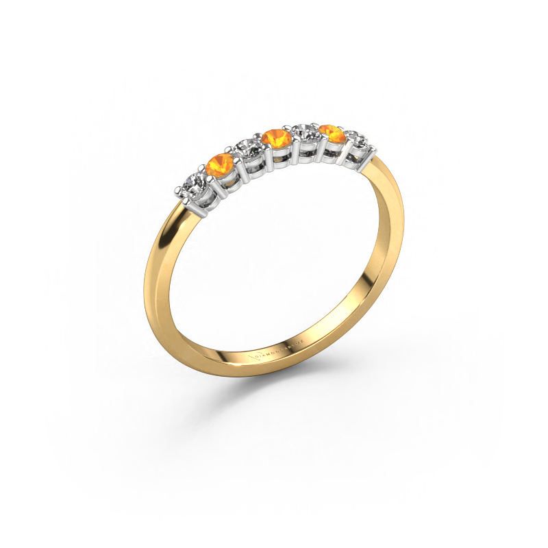 Afbeelding van Ring Michelle 7 585 goud Citrien 2 mm