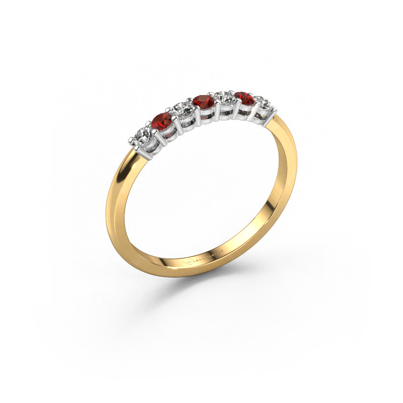 Image of Ring Michelle 7 585 gold Garnet 2 mm