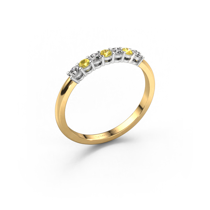 Bild von Ring Michelle 7 585 Gold Gelb Saphir 2 mm