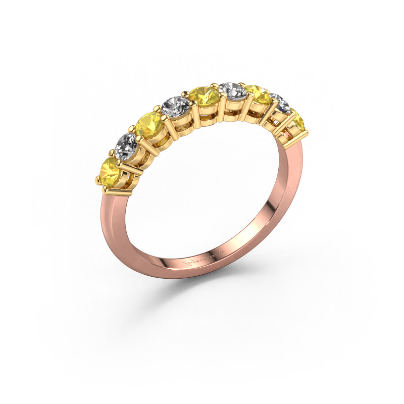 Bild von Ring Michelle 9 585 Roségold Gelb Saphir 2.7 mm
