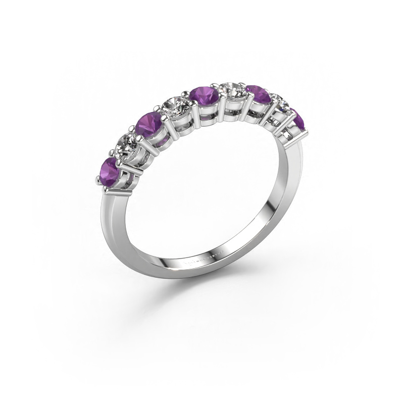 Image of Ring Michelle 9 950 platinum Amethyst 2.7 mm