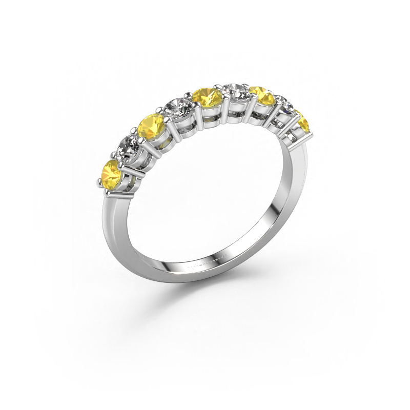 Image de Bague Michelle 9 950 platine Saphir jaune 2.7 mm