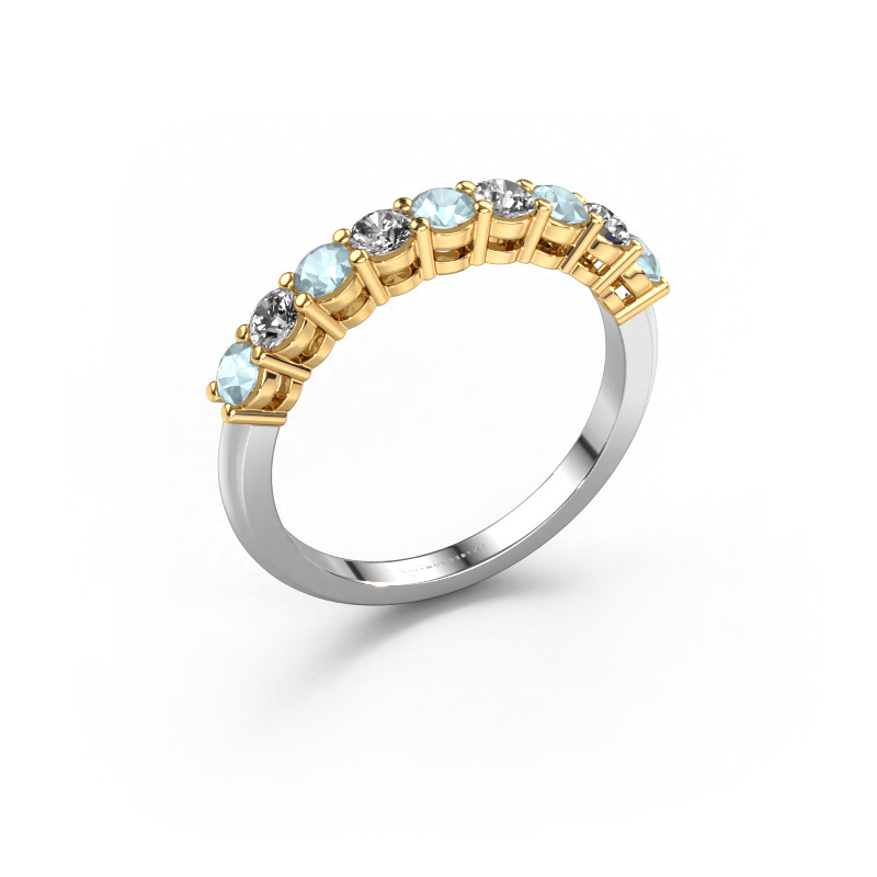 Image of Ring Michelle 9 585 white gold Aquamarine 2.7 mm