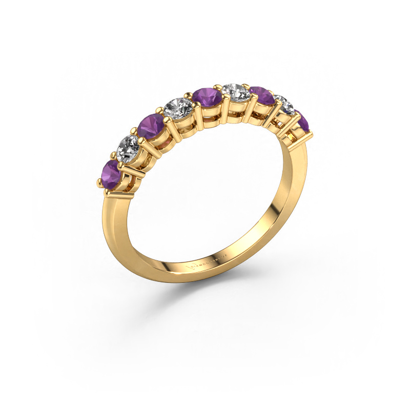 Image of Ring Michelle 9 585 gold Amethyst 2.7 mm