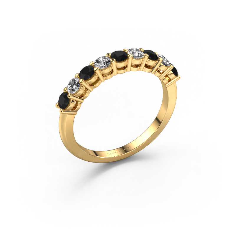 Image of Ring Michelle 9 585 gold Black diamond 0.80 crt