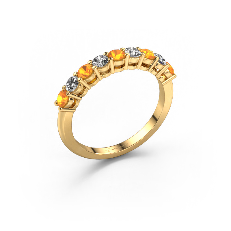 Image de Bague Michelle 9 585 or jaune Citrine 2.7 mm