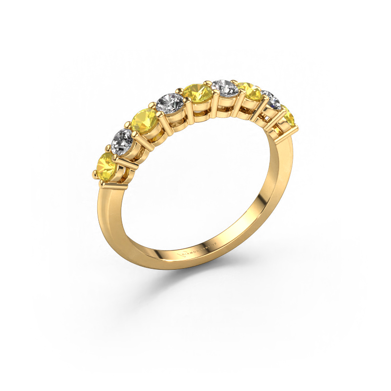 Image de Bague Michelle 9 585 or jaune Saphir jaune 2.7 mm