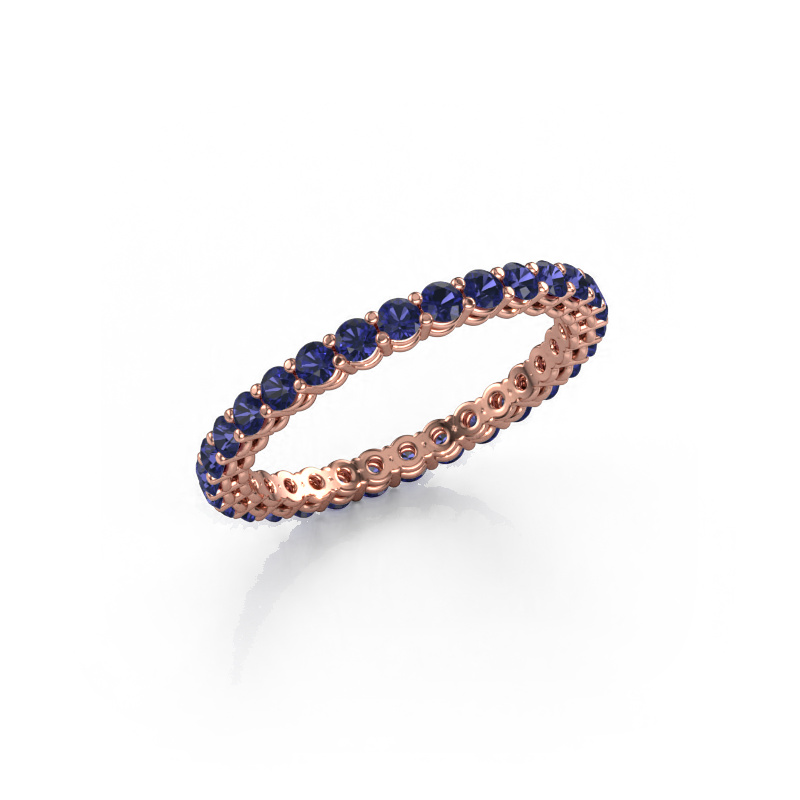Image of Stackable ring Michelle full 2.0 585 rose gold Sapphire 2 mm