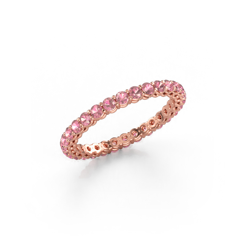 Immagine di Anello componibile Michelle full 2.0 585 oro rosa Tormalina rosa 2 mm