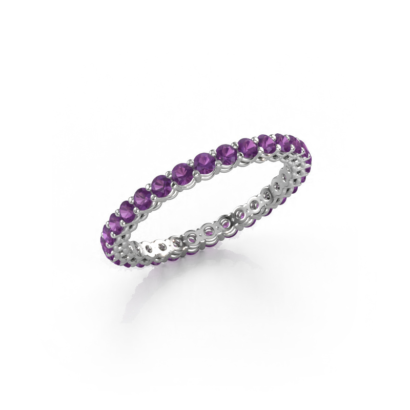 Bild von Vorsteckring Michelle full 2.0 585 Weißgold Amethyst 2 mm
